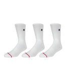 Salty Crew Line Up 3pk Socks - White