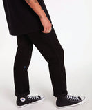 Volcom Solver Modern Fit Denim Jeans - Black On Black
