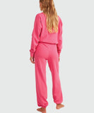 Roxy Womens Tranquil Days Tracksuit Bottoms - Pink Guava