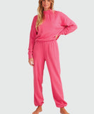 Roxy Womens Tranquil Days Tracksuit Bottoms - Pink Guava