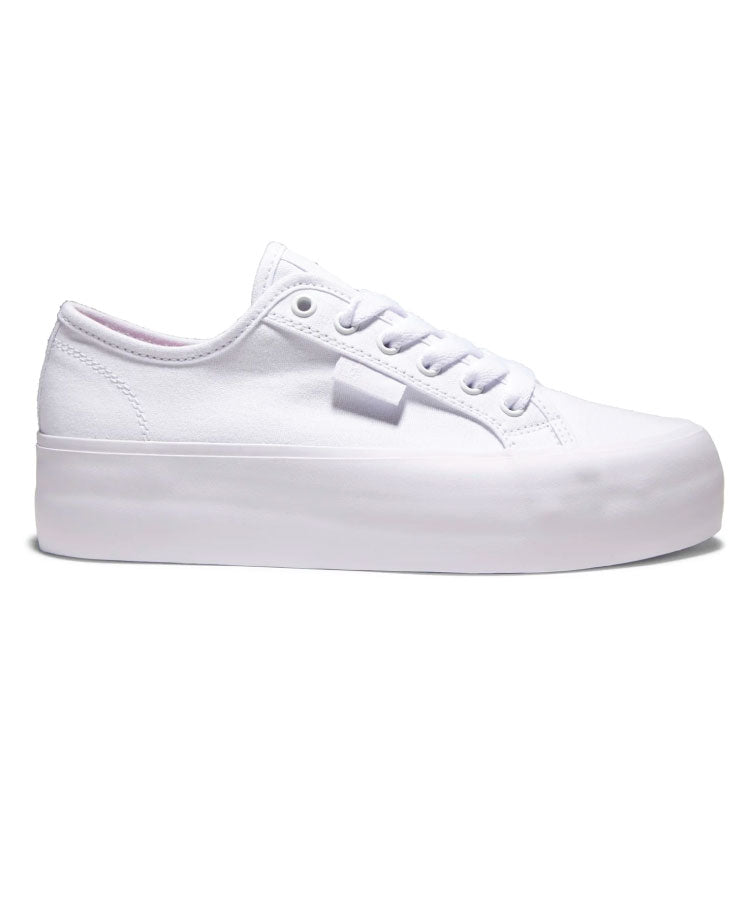 DC Manual Platform Women's Shoe - White / White