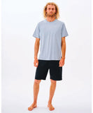 Rip Curl Plain Wash Mens Tee - Zen Blue