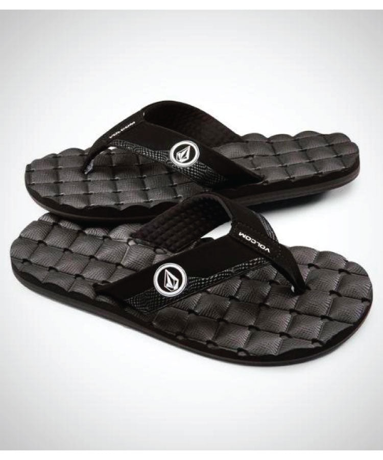Volcom Recliner Sandal - Black/White