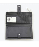 Internal open view of the Rip Curl Essentials II wallet displaying the dedicated smartphone slot and card organizing matrix.