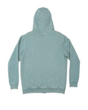Back view of the men's Salty Crew Shelter Sherpa jacket displaying the relaxed fit and ribbed cotton-blend hem.