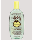 Sun Bum Aloe Gel 237ml Cool Down showing the front labels on the green squeeze bottle, sold by Point Break Cambridge local family surf shop at 63 Duke street.File Name: sun-bum-aloe-gel-237ml-cool-down-front-point-break-cambridge.jpg