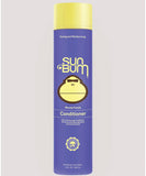 Sun Bum Blonde Purple Conditioner showing the front branding on the purple squeeze bottle, sold by Point Break Cambridge local family surf shop at 63 Duke street.