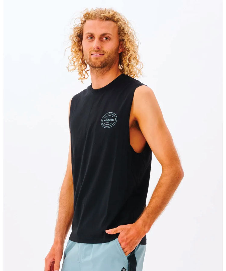 Rip Curl VaporCool Oval Muscle - Black
